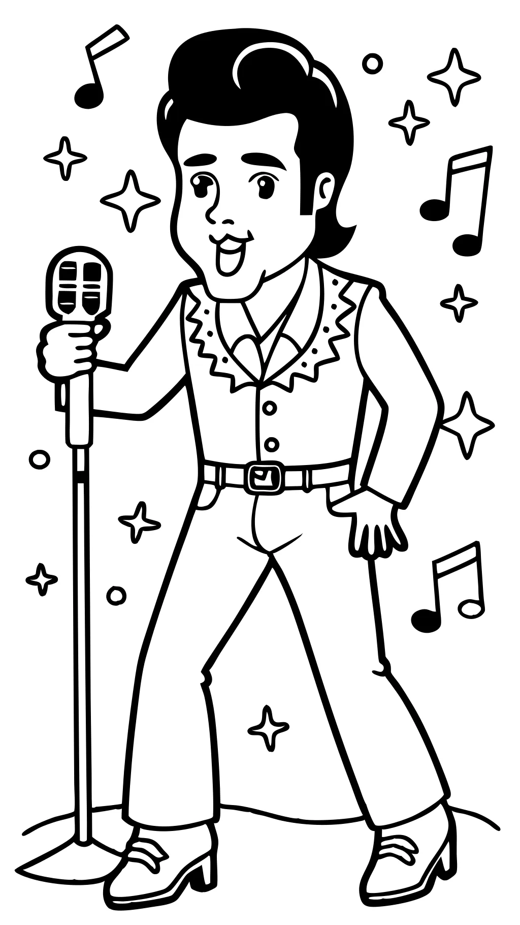 coloring pages of elvis presley